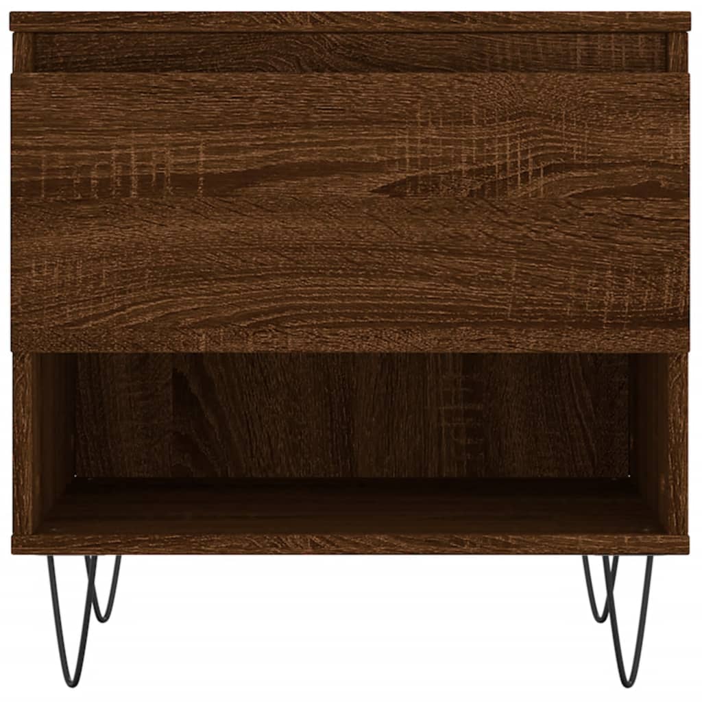 Salongbord Sofabord Brun Eik 2 stk 50x46x50 cm