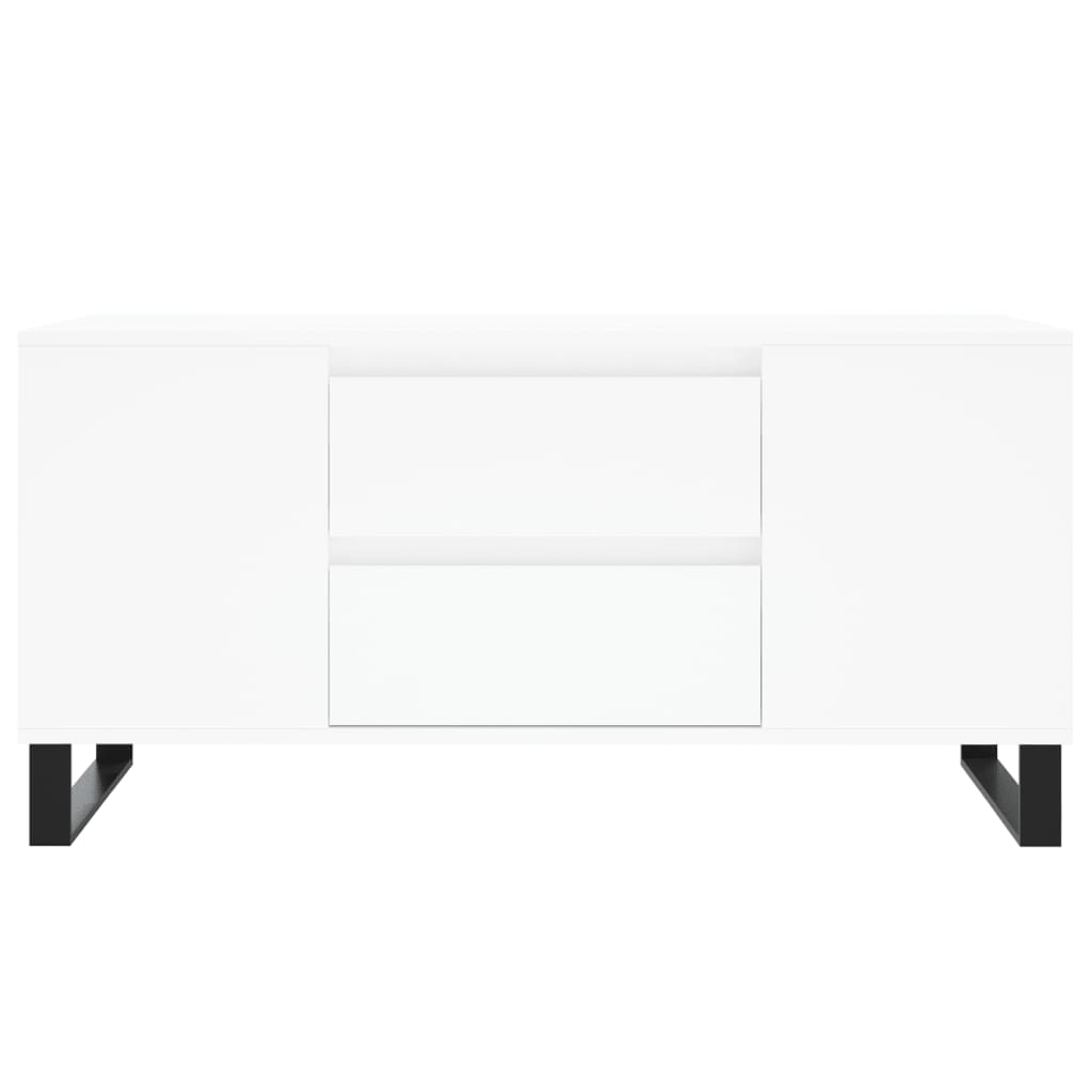 Salongbord Sofabord Hvit 102x44,5x50 cm