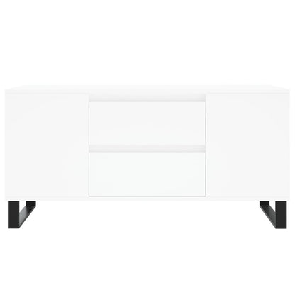 Salongbord Sofabord Hvit 102x44,5x50 cm