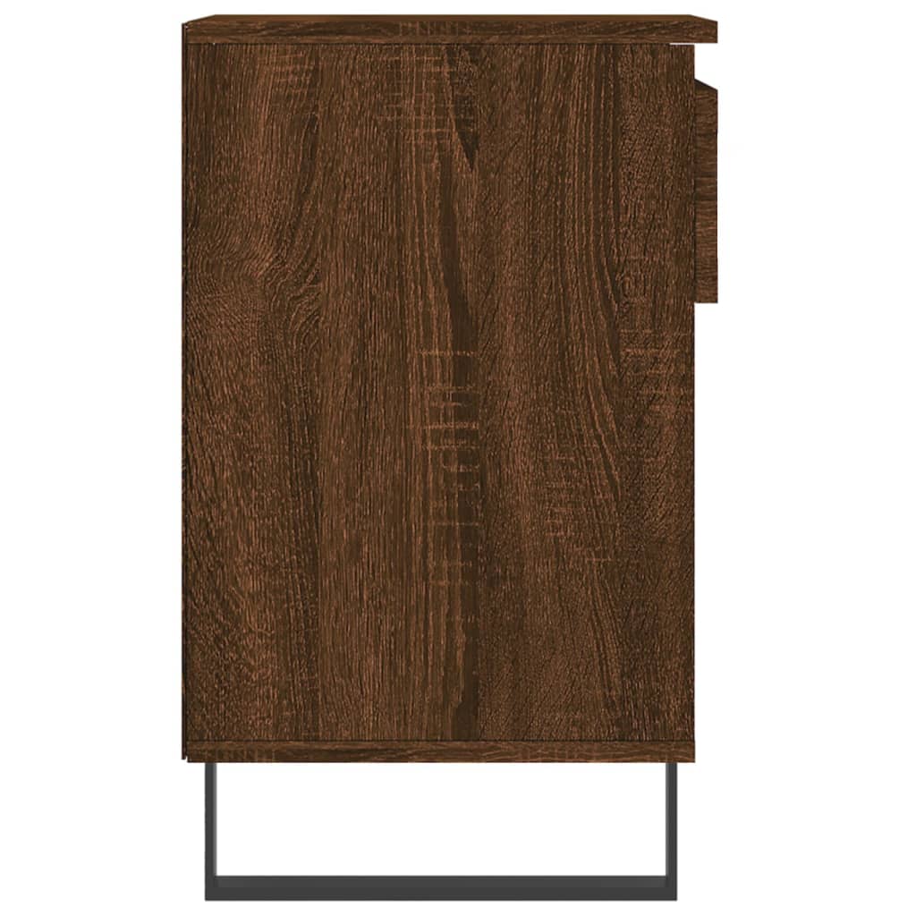 Skoskap Skohylle Skobenk Brun Eik 102x36x60 cm