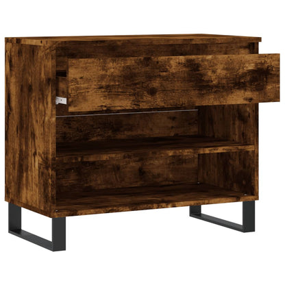 Skoskap Skohylle Skobenk Røkt Eik 70x36x60 cm