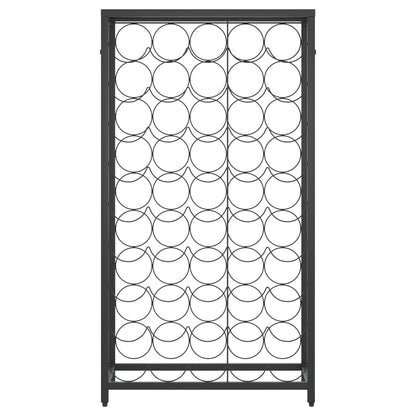 Vinstativ for 45 flasker Svart 54x18x100 cm smijern