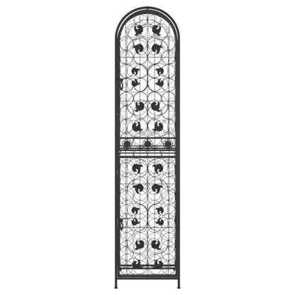 Vinstativ for 73 flasker Svart 45x36x200 cm smijern