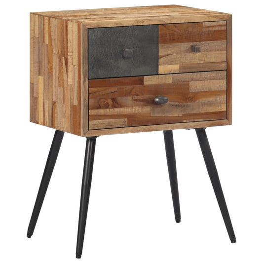 Nattbord Sengbord 47x31,5x60 cm heltre teak