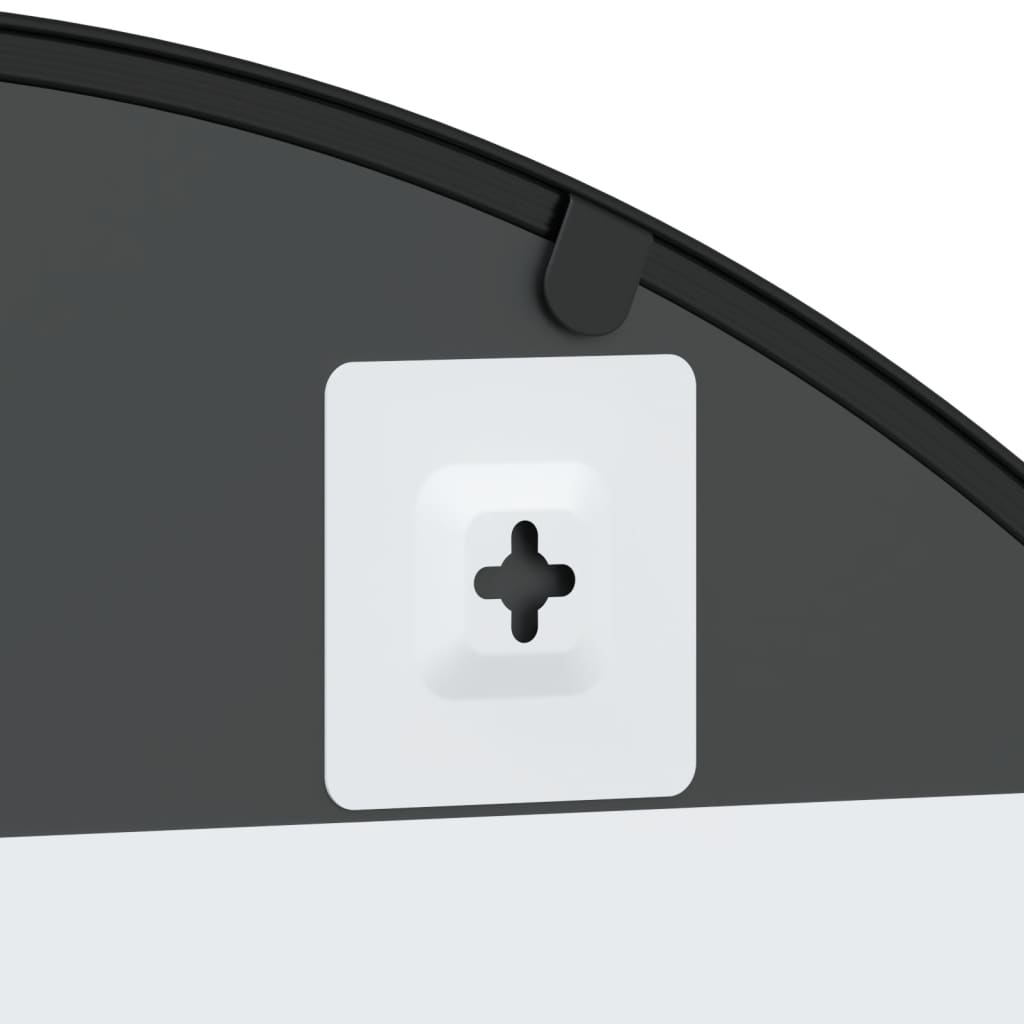 Veggspeil Svart 80x120 cm buet jern