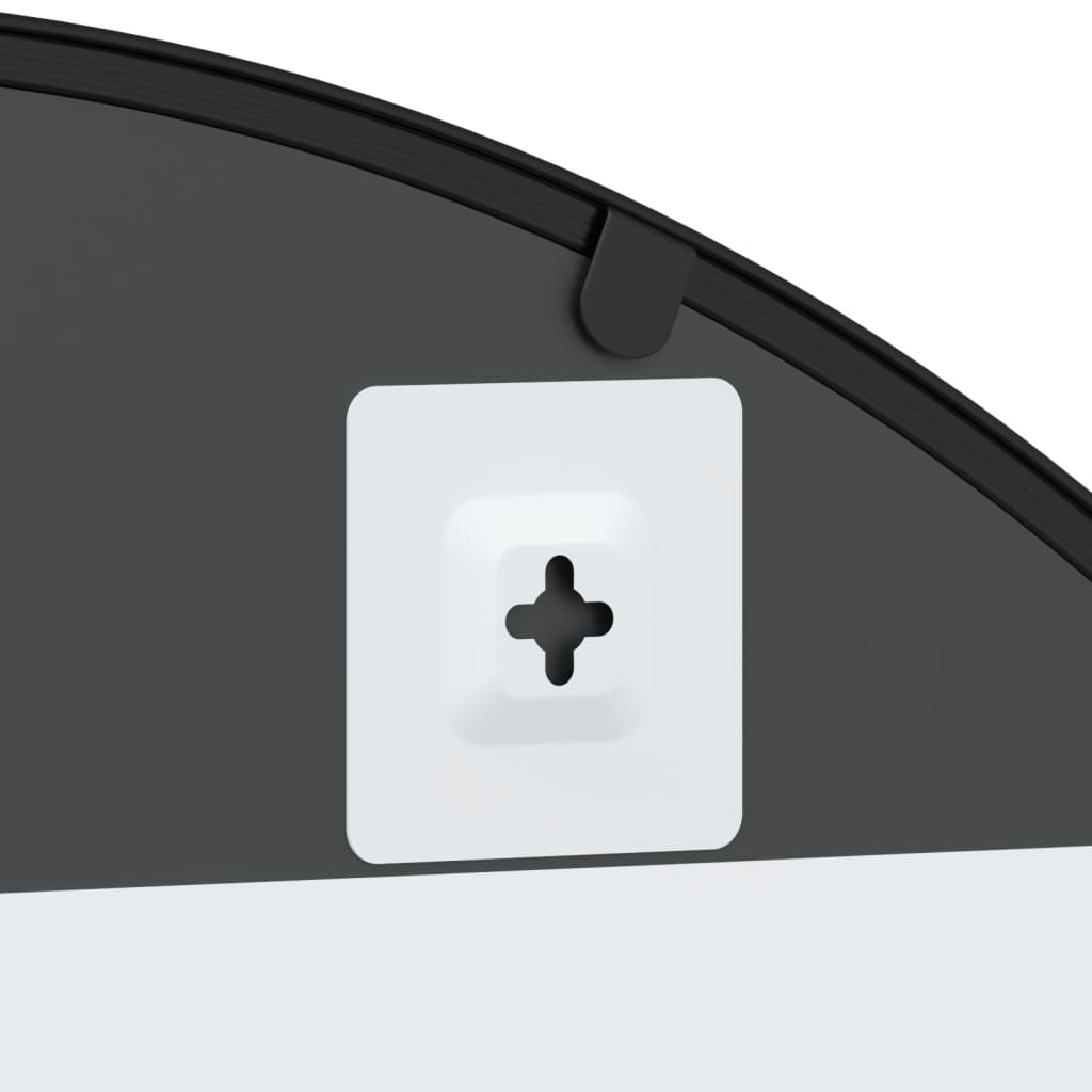 Veggspeil Svart 80x140 cm buet jern