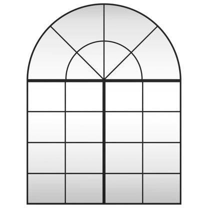 Veggspeil svart 100x130 cm buet jern