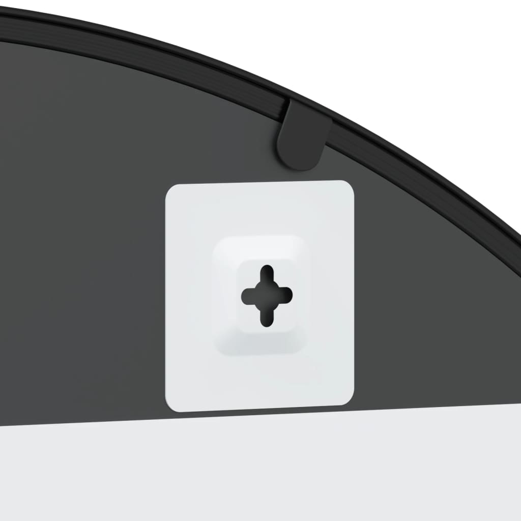 Veggspeil Svart 80x100 cm buet jern