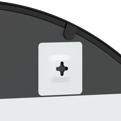 Veggspeil Svart 80x100 cm buet jern