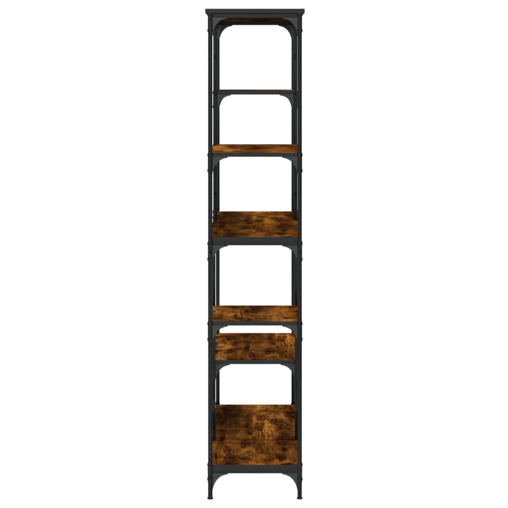 Bokhylle Røkt Eik 99x35,5x176 cm