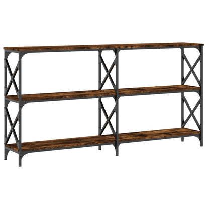 Avlastningsbord Konsollbord Røkt Eik 156x28x80,5 cm