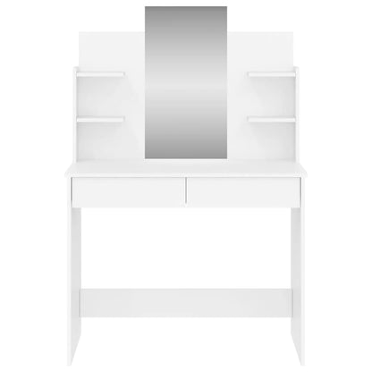 Sminkebord Hvit speil 96x39x142 cm