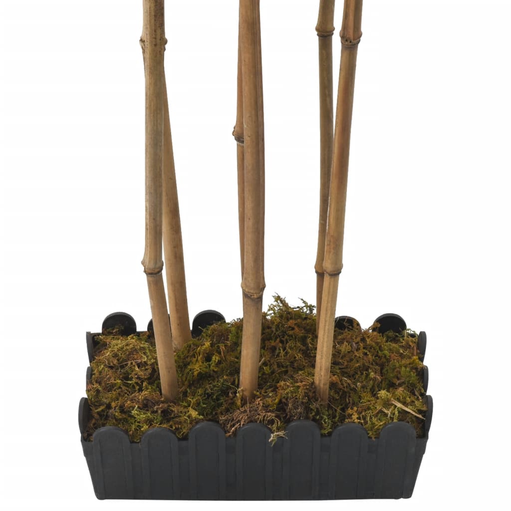 Kunstige planter blomster bambustre 828 blader 150 cm grønn