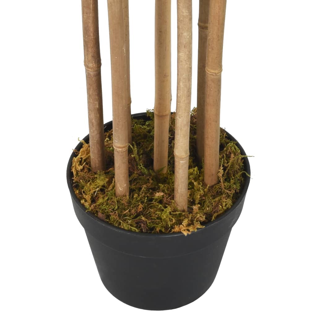 Kunstige planter blomster bambustre 1605 blader 180 cm grønn