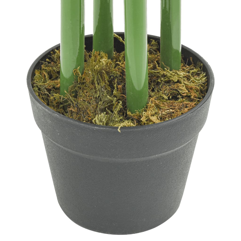 Kunstige planter blomster bambustre 384 blader 120 cm grønn