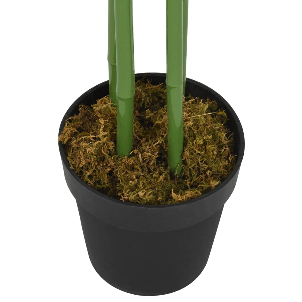 Kunstige planter blomster bambustre 576 blader 150 cm grønn