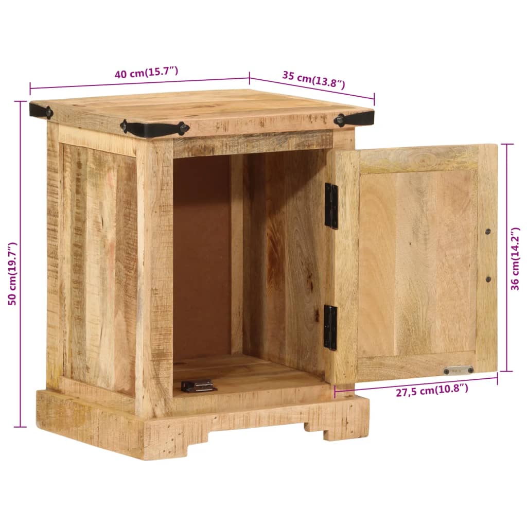 Nattbord Sengbord Tre heltre mangotre 40x35x50