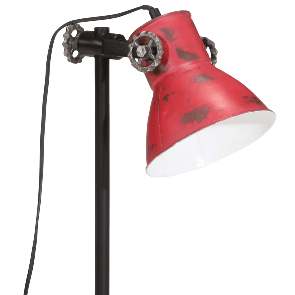 Bordlampe 25 W mørkerød 15x15x55 cm E27