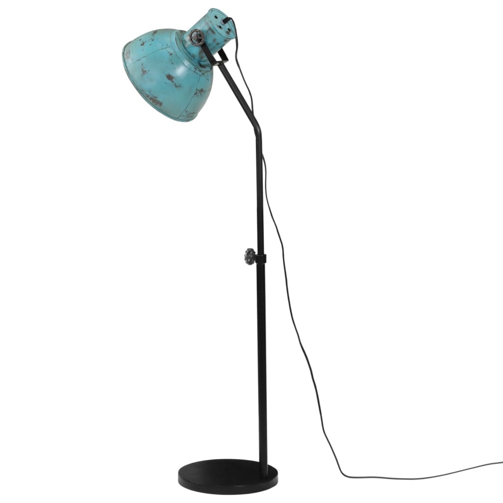 Gulvlampe Stålampe 25 W denimblå 30x30x90-150 cm E27