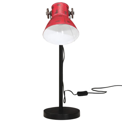 Bordlampe Skrivebordslampe 25 W mørkerød 17x17x60 cm E27