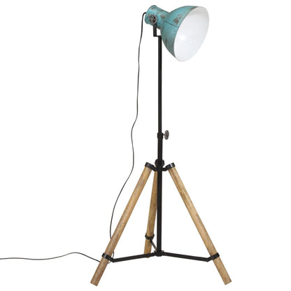 Gulvlampe Stålampe 25 W denimblå 75x75x90-150 cm E27