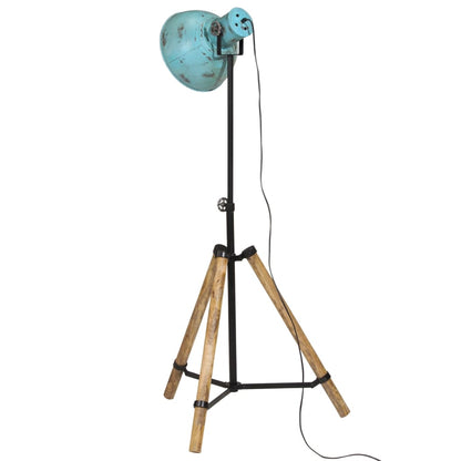 Gulvlampe Stålampe 25 W denimblå 75x75x90-150 cm E27