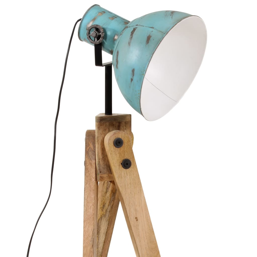 Gulvlampe Stålampe 25 W denimblå 45x45x120 cm E27