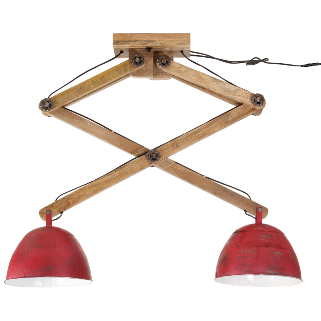 Taklampe 25 W mørkerød 29x18x85 cm E27