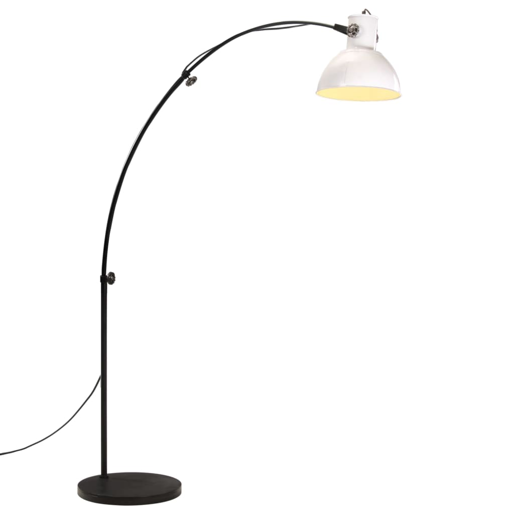 Gulvlampe Stålampe 25 W hvit 150 cm E27