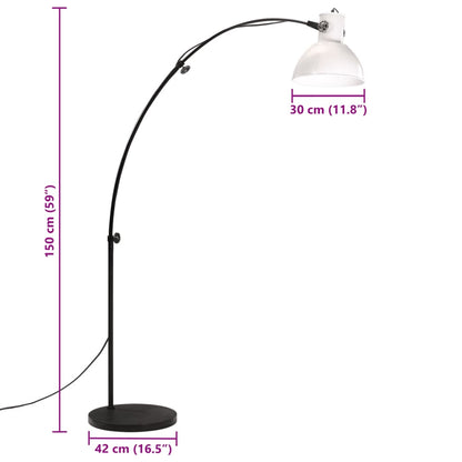 Gulvlampe Stålampe 25 W hvit 150 cm E27