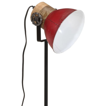 Bordlampe Skrivebordslampe 25 W mørkerød 17x17x50 cm E27