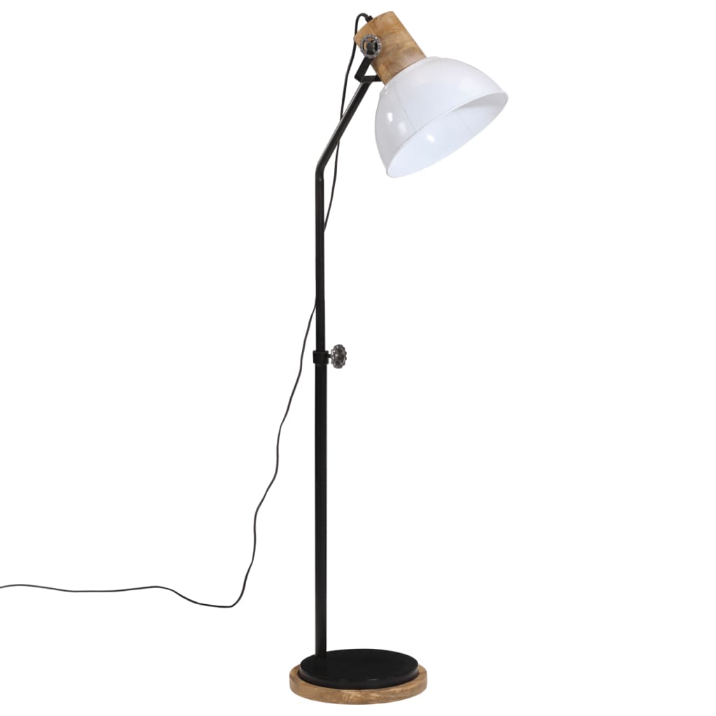 Gulvlampe Stålampe 25 W hvit 30x30x100-150 cm E27