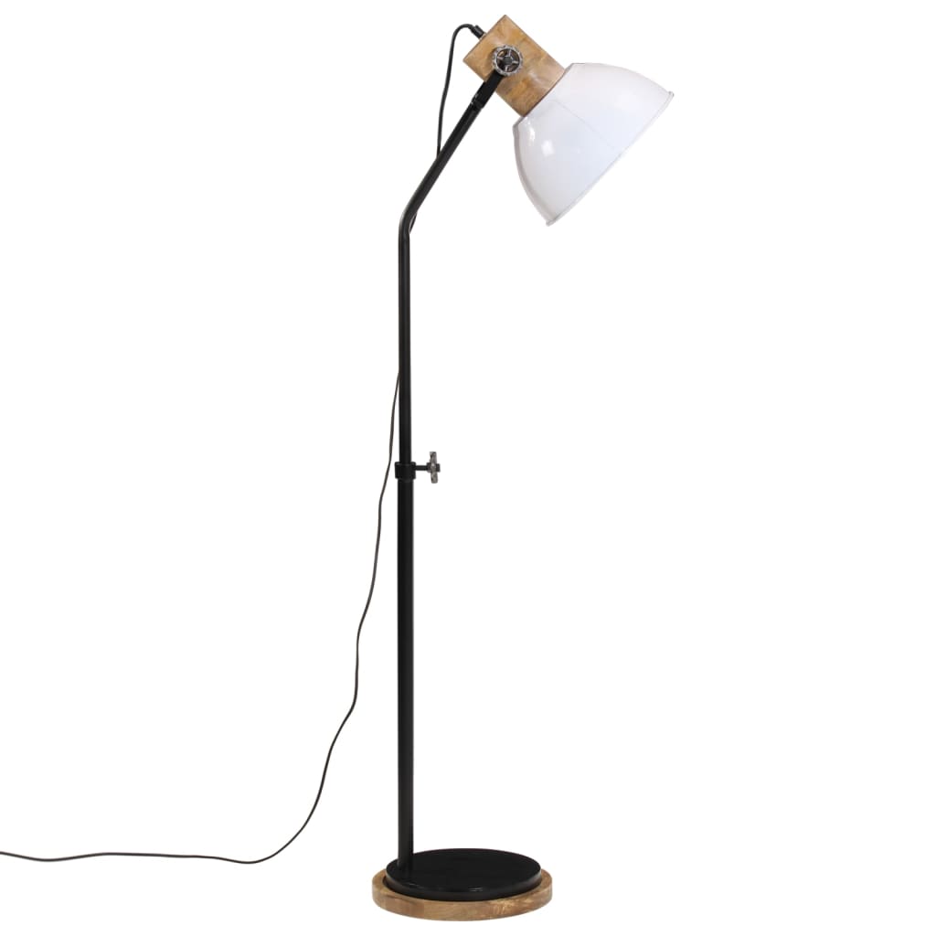 Gulvlampe Stålampe 25 W hvit 30x30x100-150 cm E27