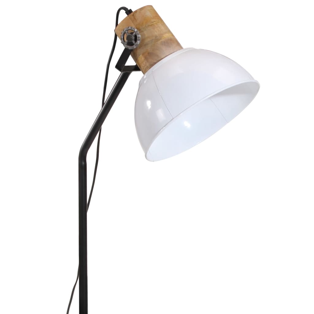 Gulvlampe Stålampe 25 W hvit 30x30x100-150 cm E27