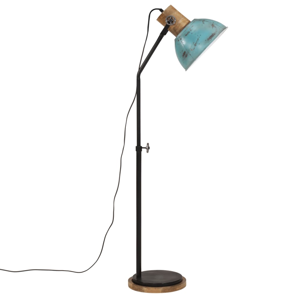 Gulvlampe Stålampe 25 W denimblå 30x30x100-150 cm E27