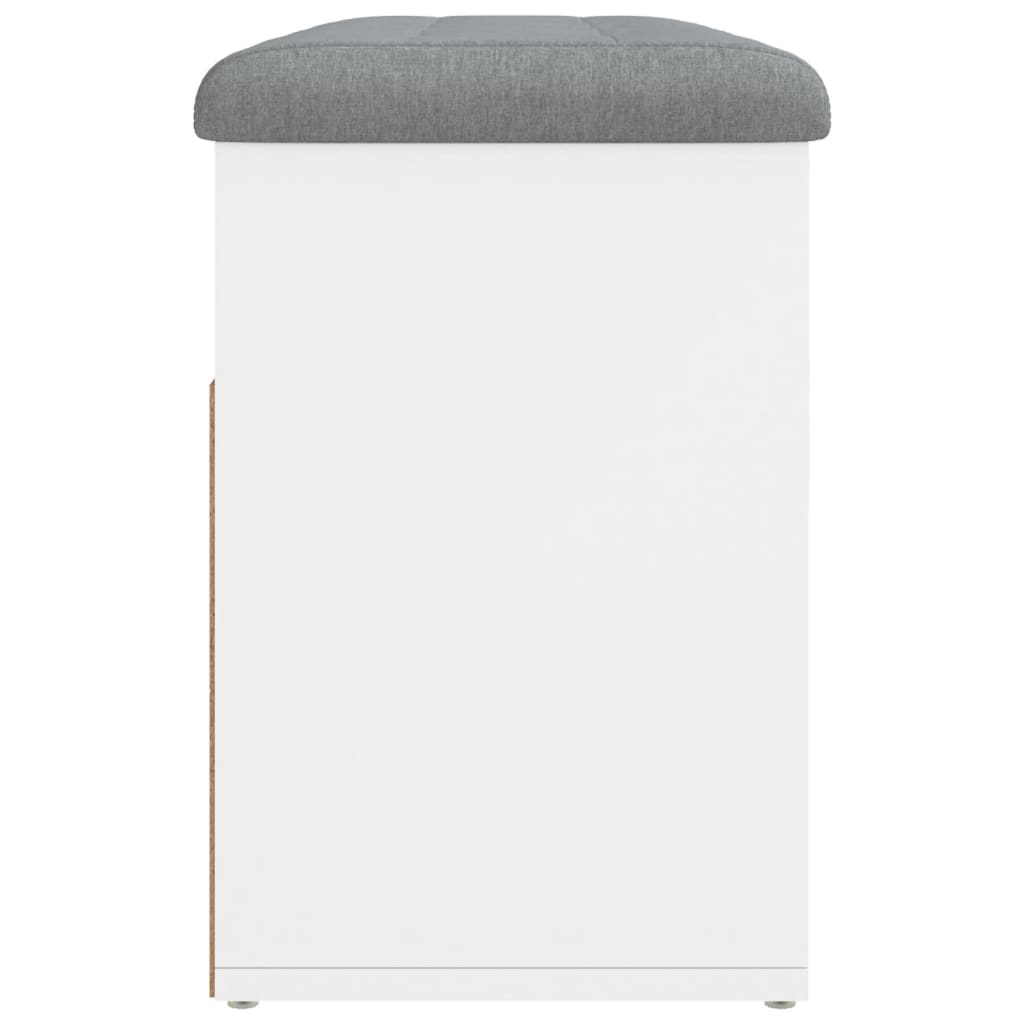 Skoskap Skohylle Skobenk Hvit 82x32x45,5 cm