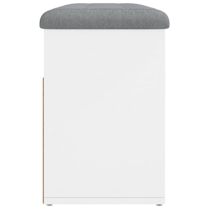 Skoskap Skohylle Skobenk Hvit 82x32x45,5 cm