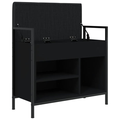 Skoskap Skohylle Skobenk Svart 65,5x32x57,5 cm