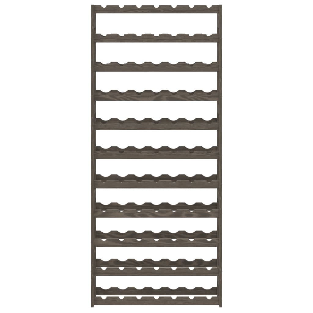 Vinstativ for 77 flasker Grå heltre furu