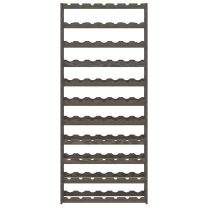 Vinstativ for 77 flasker Grå heltre furu