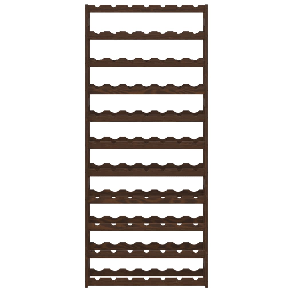 Vinstativ for 77 flasker Brun heltre furu