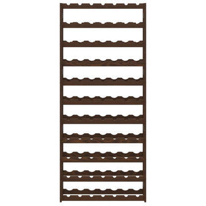 Vinstativ for 77 flasker Brun heltre furu