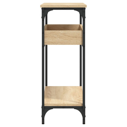 Avlastningsbord Konsollbord Sonoma Eik med hylle 100x29x75 cm