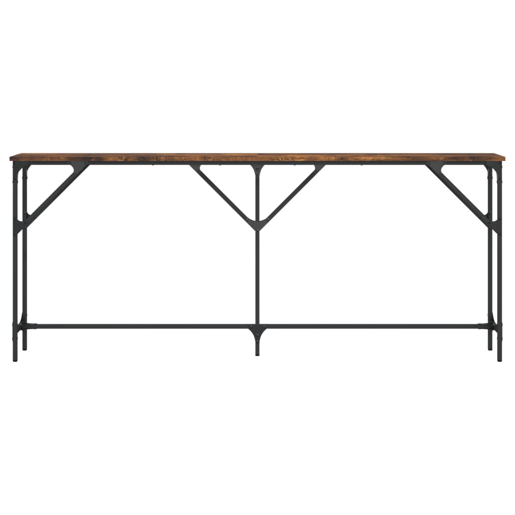 Avlastningsbord Konsollbord Røkt Eik 180x23x75 cm