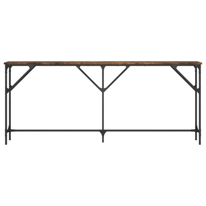 Avlastningsbord Konsollbord Røkt Eik 180x23x75 cm