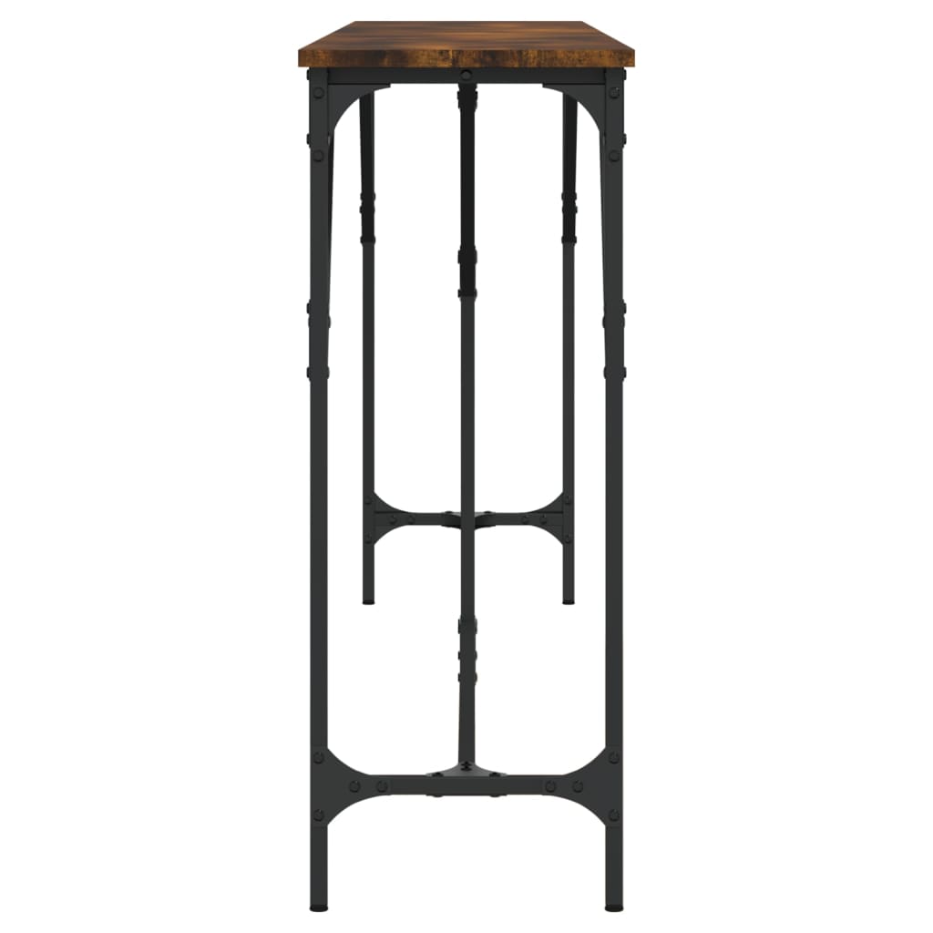 Avlastningsbord Konsollbord Røkt Eik 200x29x75 cm