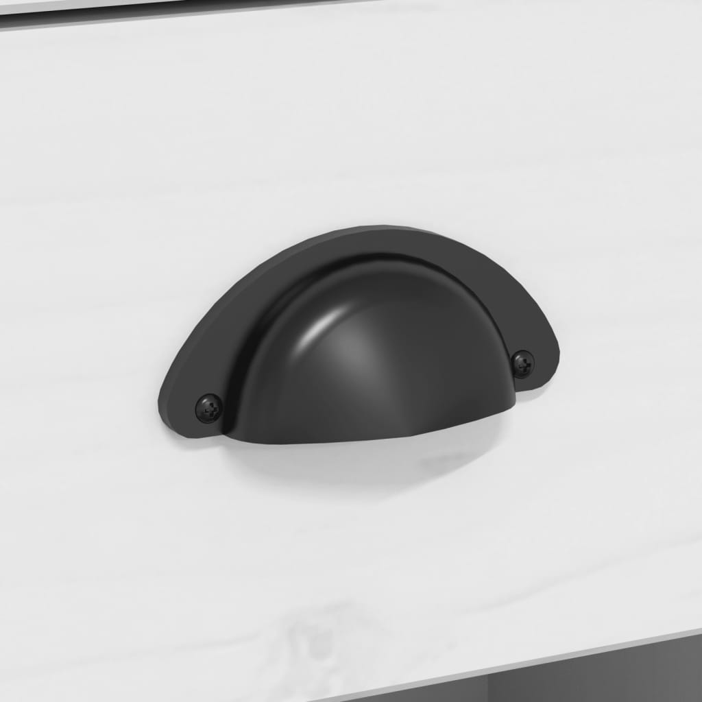 Skjenk Hvit BODO Brun 115,5x43x200,5 cm cm heltre furu