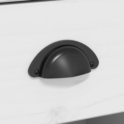 Skjenk Hvit BODO Brun 115,5x43x200,5 cm cm heltre furu