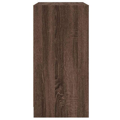 Skap Brun Eik med glassdører 68x37x75,5 cm