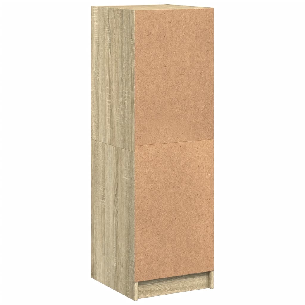 Skap Sonoma Eik med glassdører 35x37x109 cm